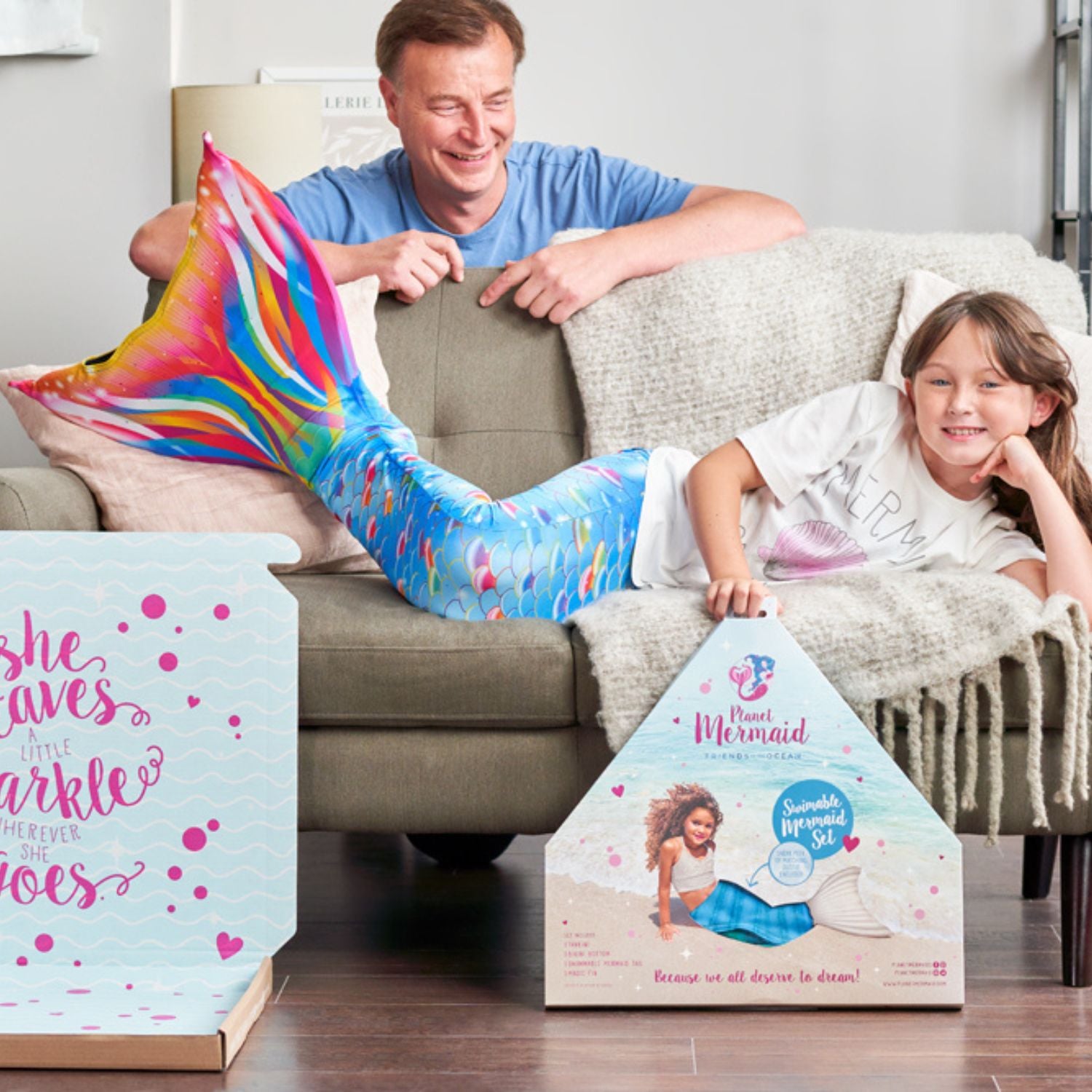 المحيط قبلة حورية البحر الذيل مجموعة