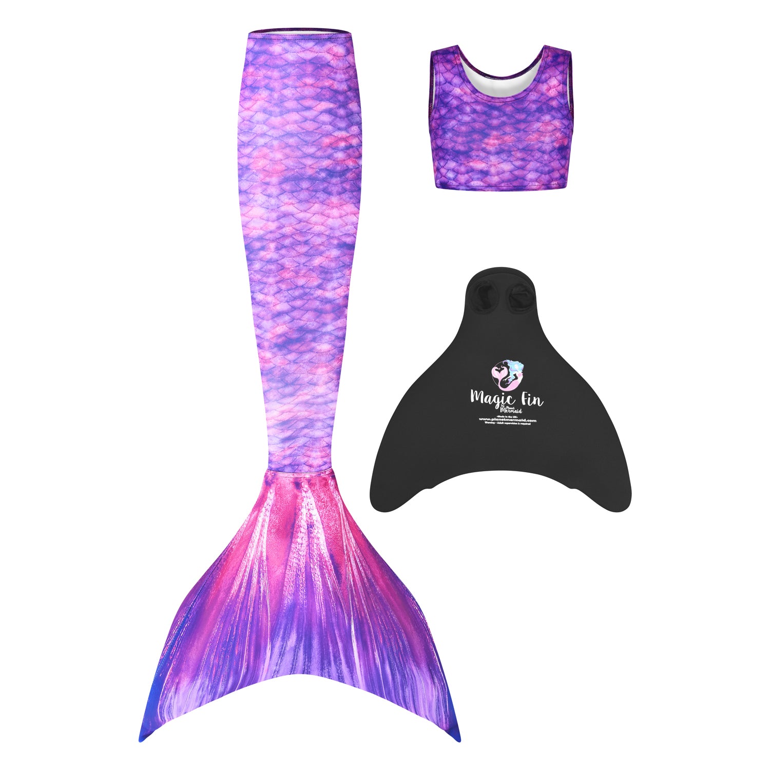 Purple Surf Mermaid Tail