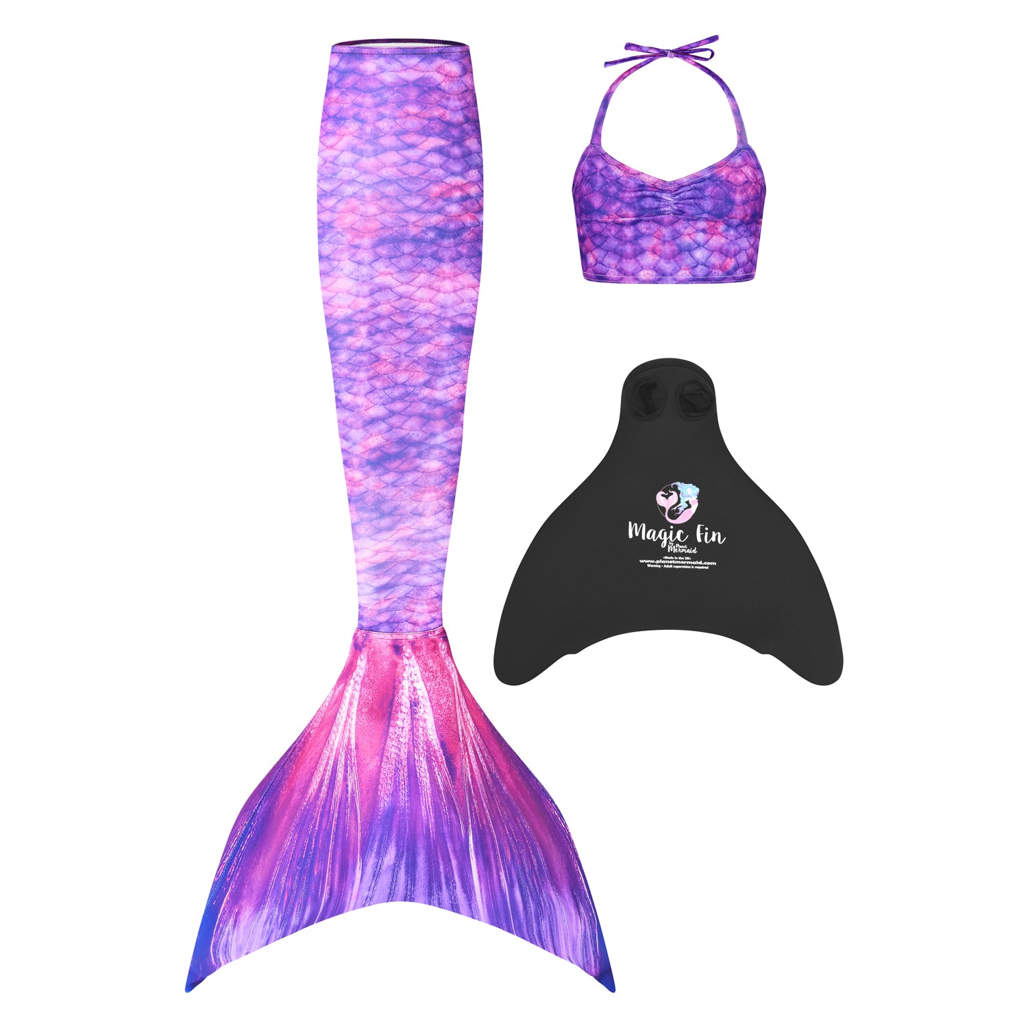 Purple Surf Mermaid Tail