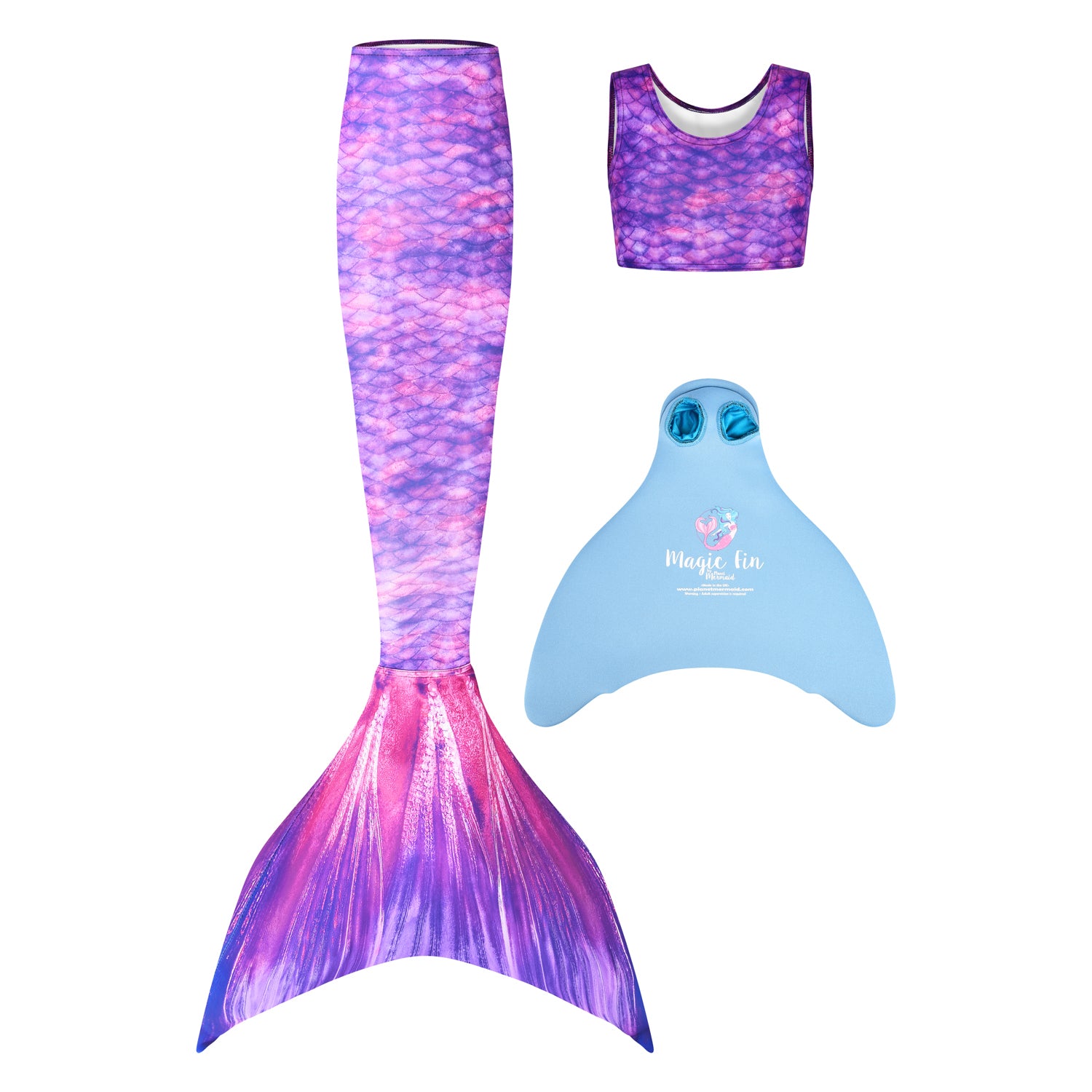 Purple Surf Mermaid Tail