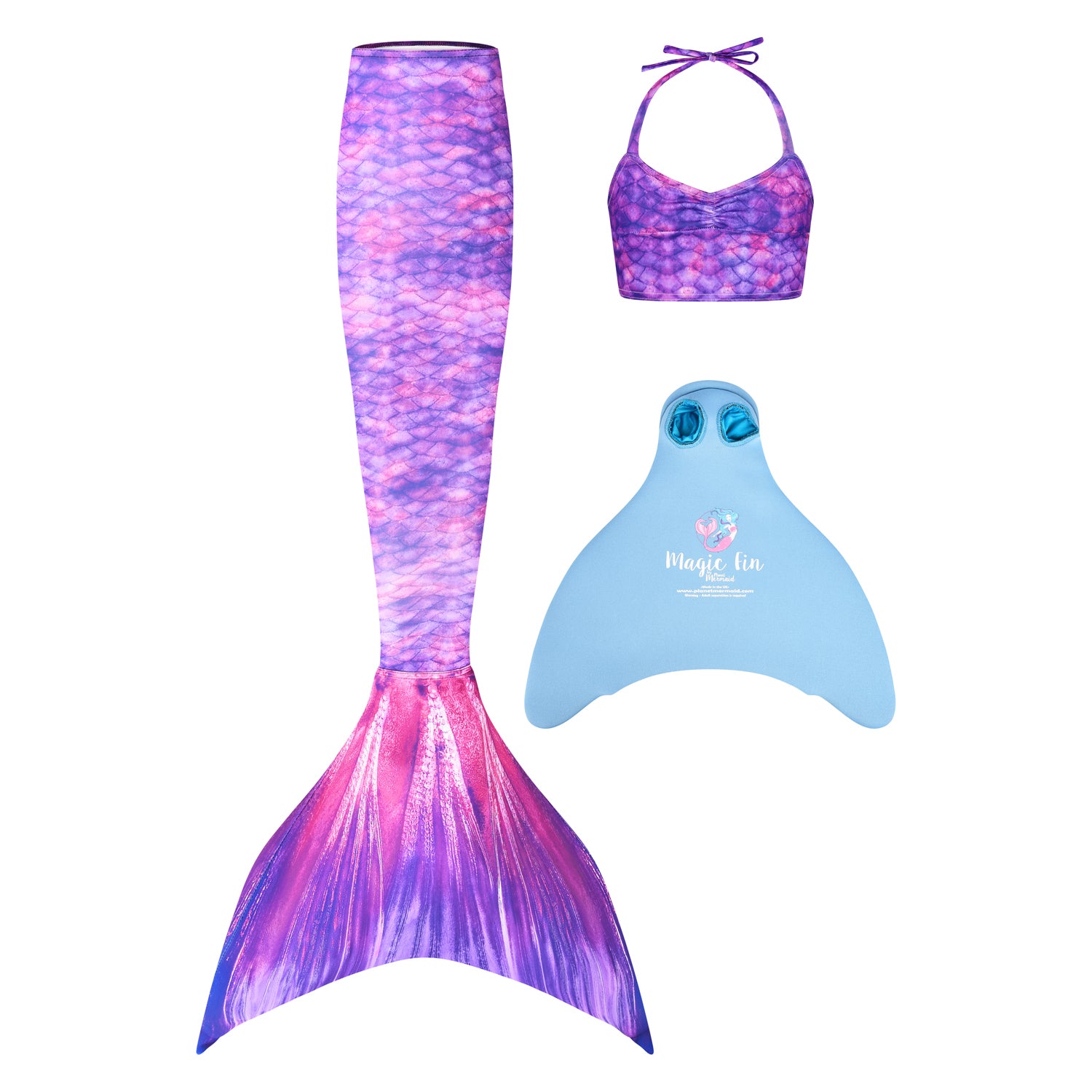 Purple Surf Mermaid Tail