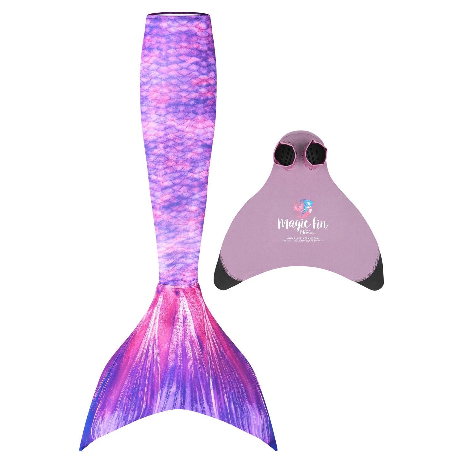 Purple Surf Mermaid Tail