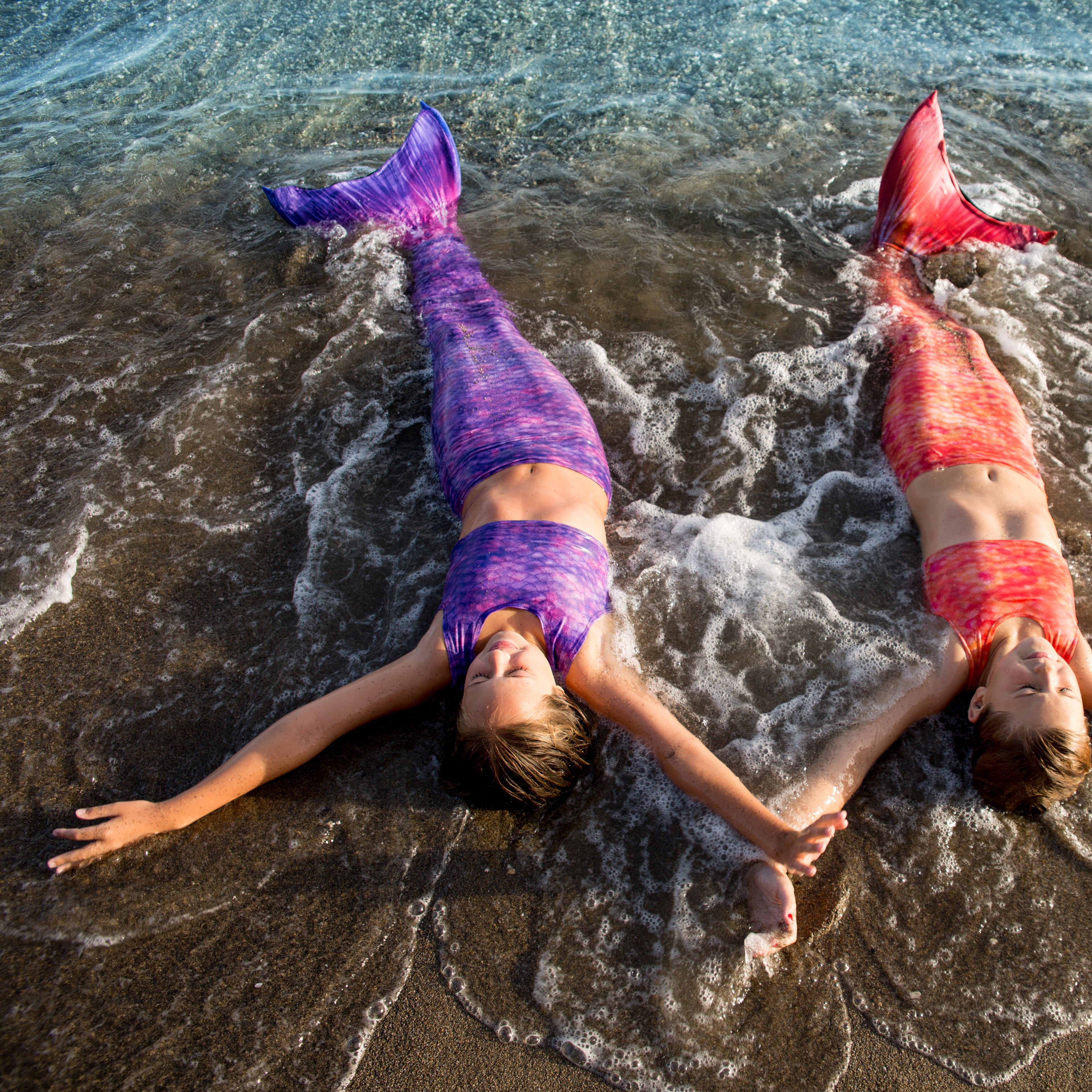 Purple Surf Mermaid Tail