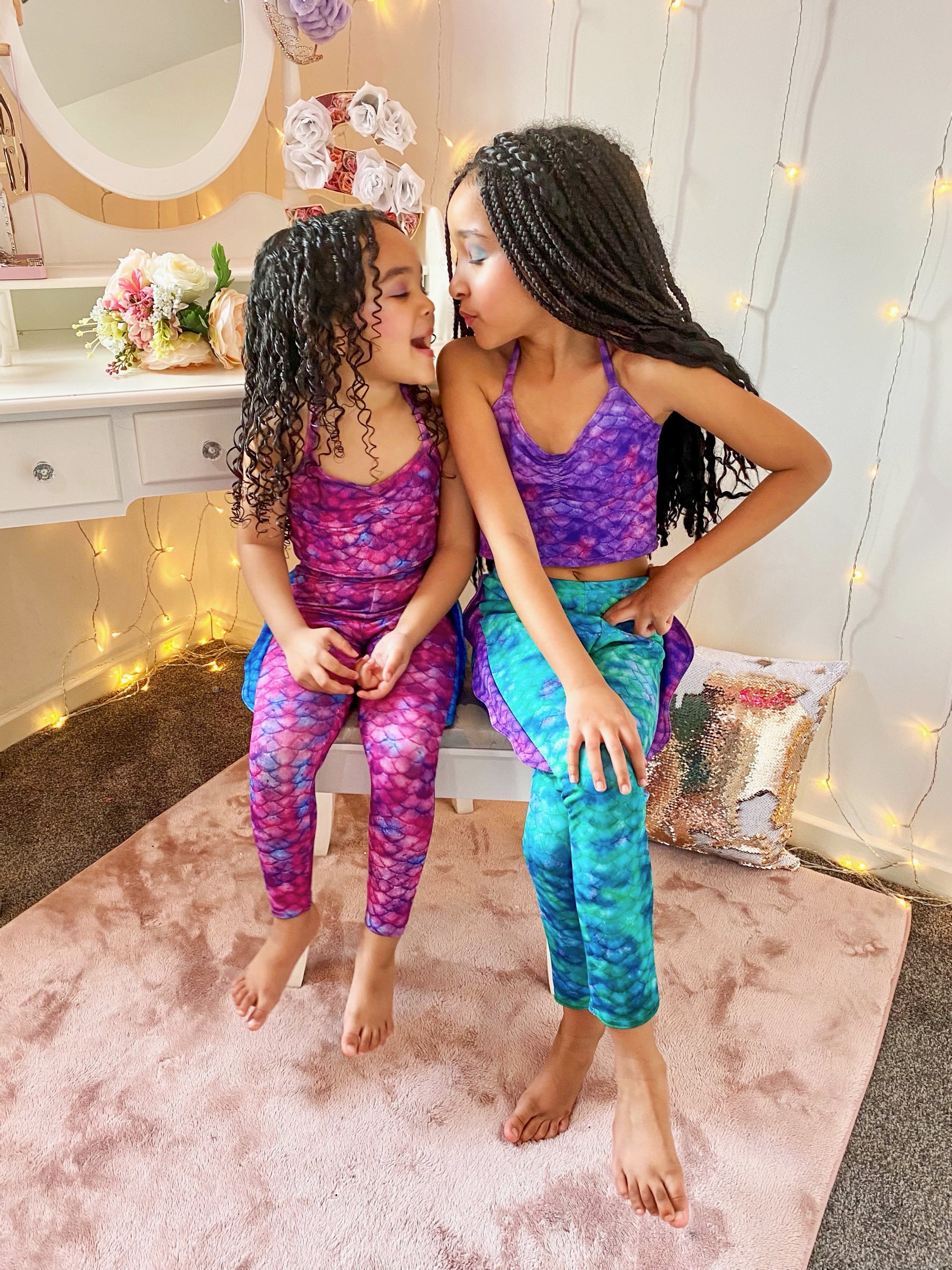 Leggings de Sereia Aquática Congelada