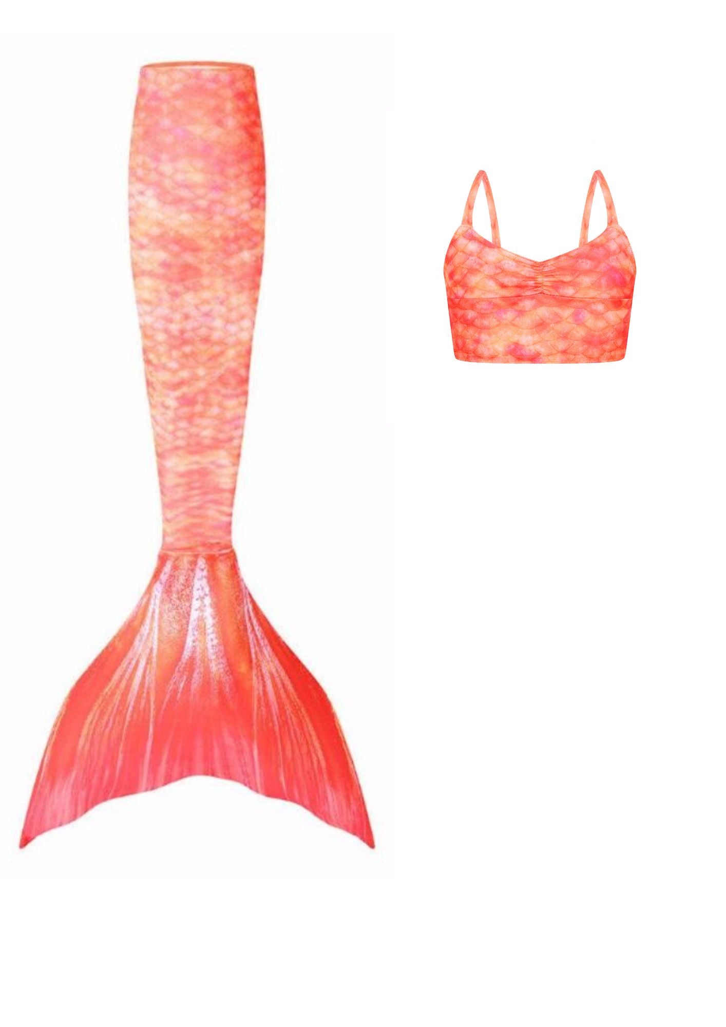 Kit de actualización de cola de sirena de la sirena de la puesta del sol
