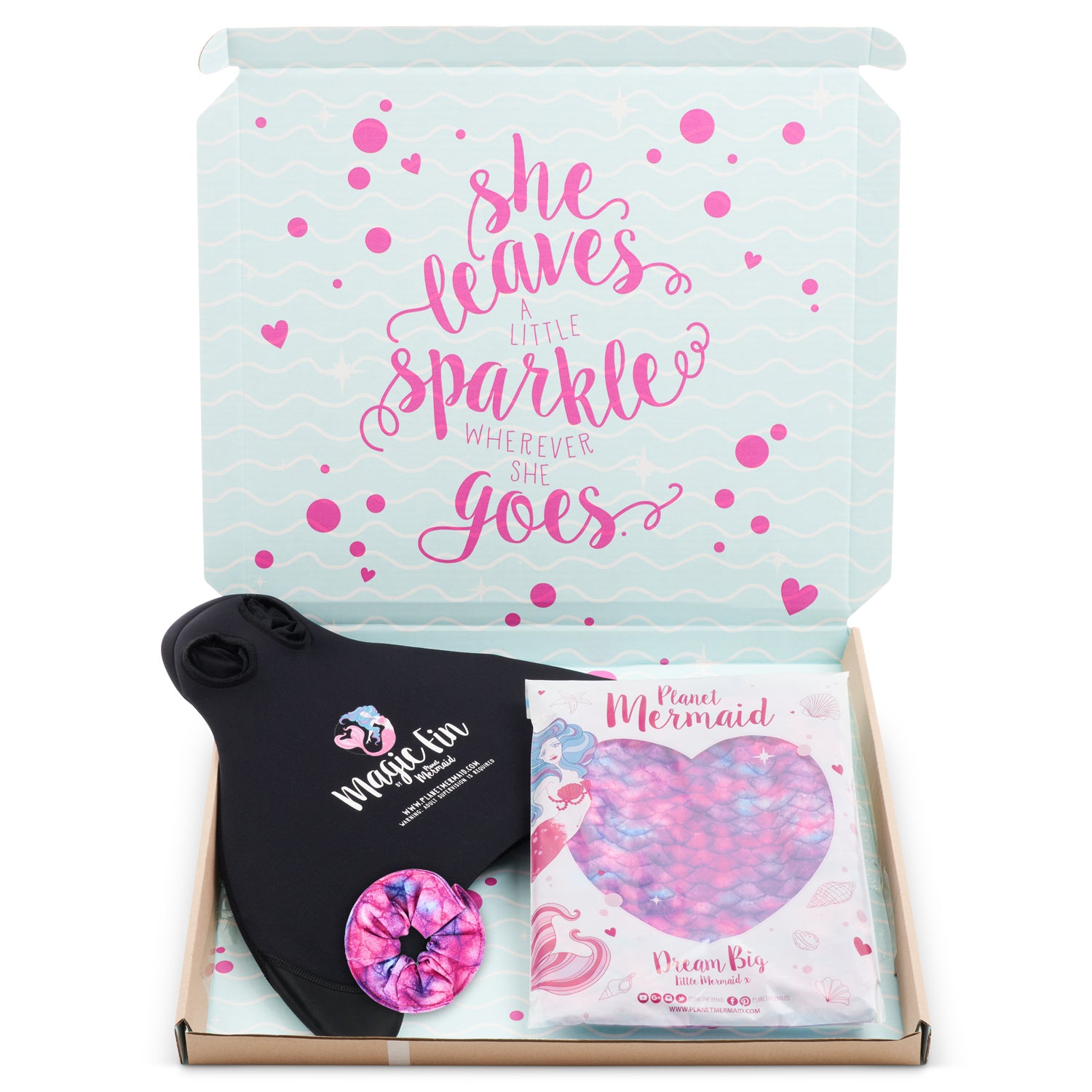 Mermaid Tail, Magic Fin and Matching Scrunchie Set