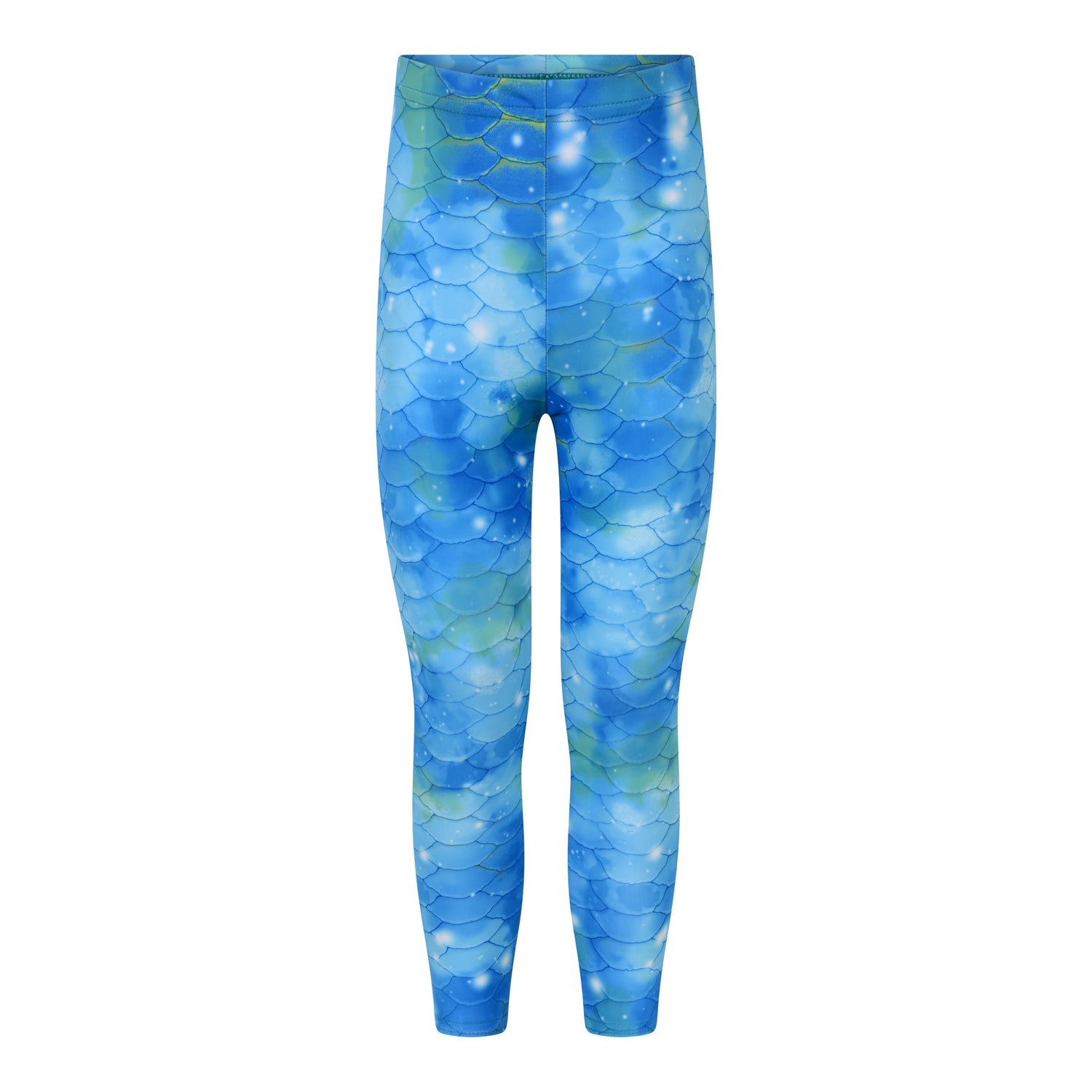 Womens Blue Mermaid Scale Leggings – PlantLadySara