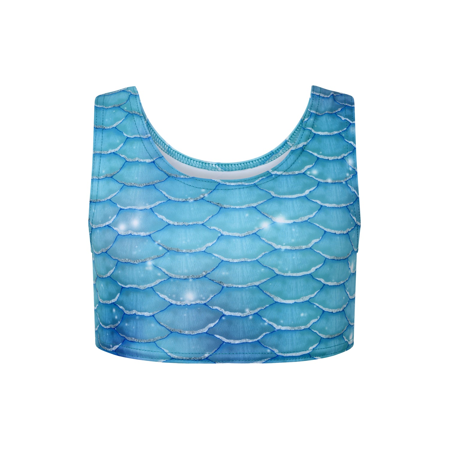 Crop top argenté surfeur