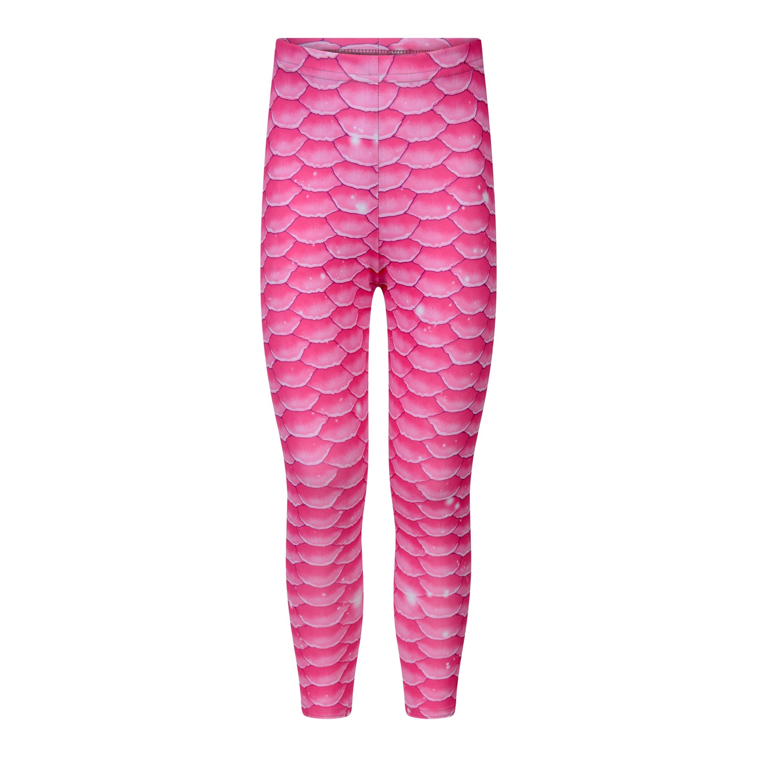 Leggings de natação da sereia rosa paixão