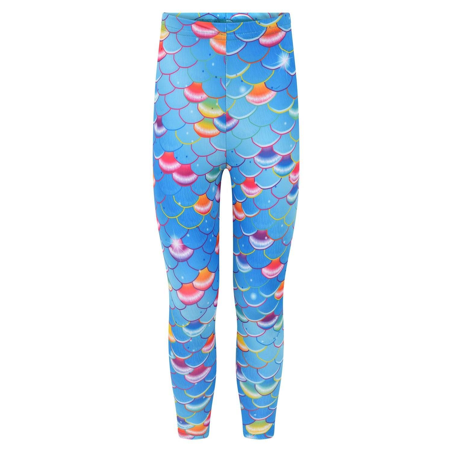 Pacific Rainbow Mermaid Leggings