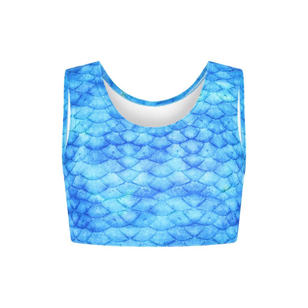 Frozen Aqua Crop Top