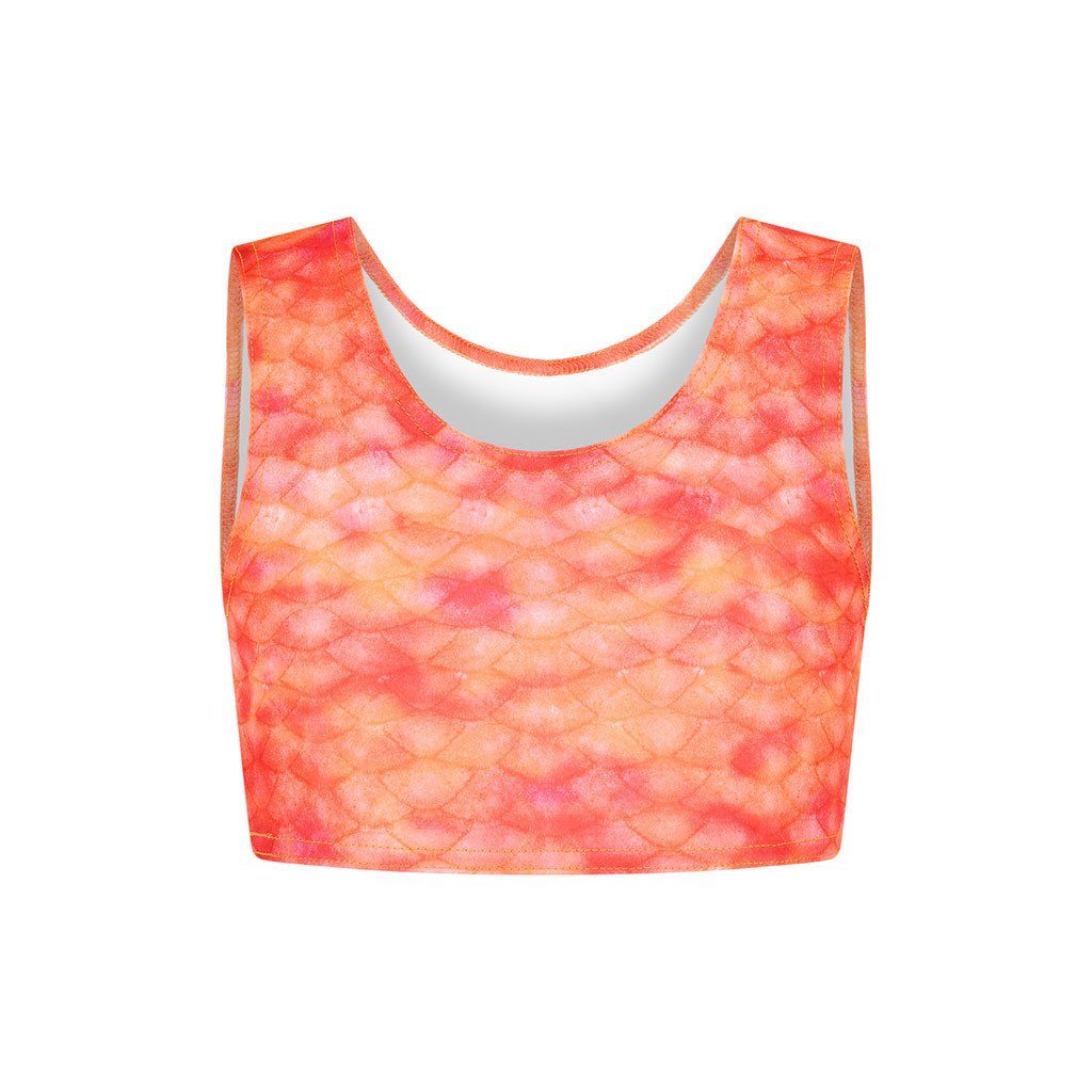 Sunset Splash Mermaid Crop Top