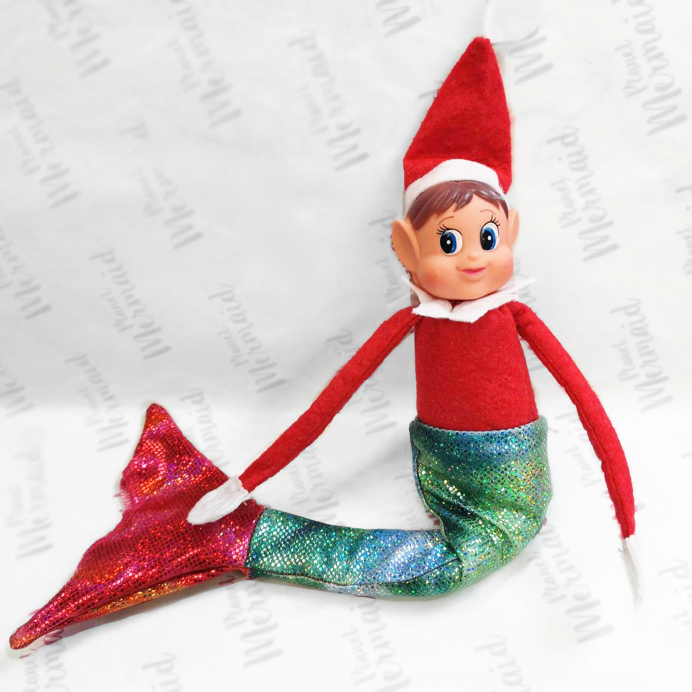 Meerjungfrau Elf auf der Muschel