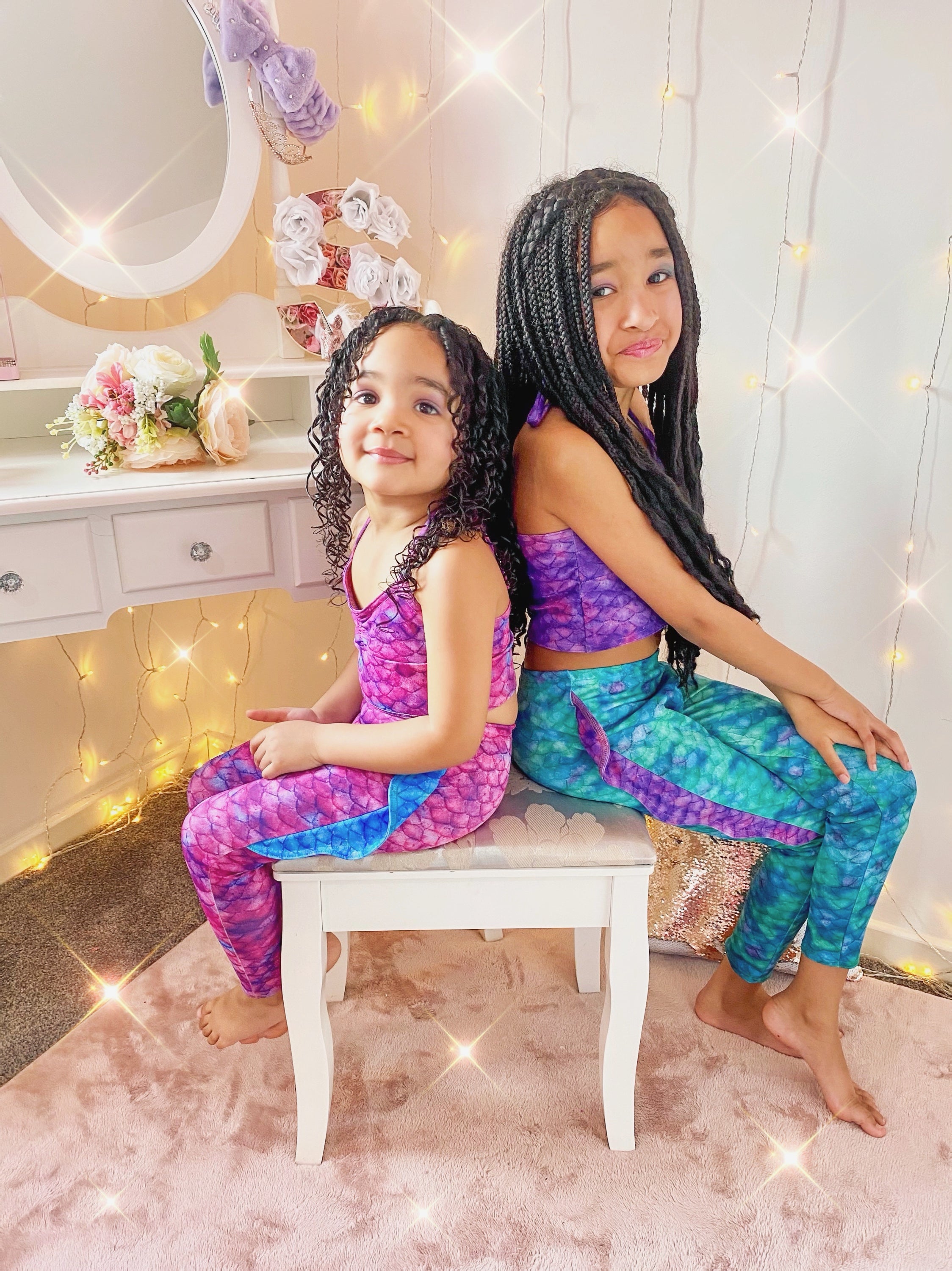 Frozen Aqua Mermaid Leggings