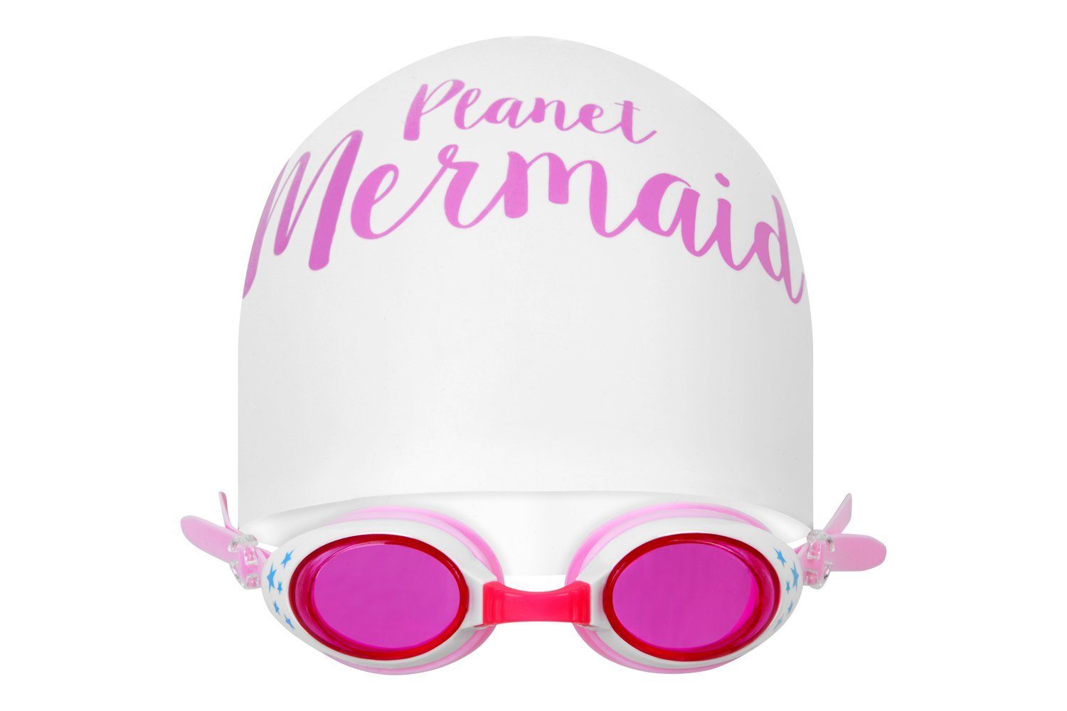 Planet Mermaid Swimming Hat and Goggles