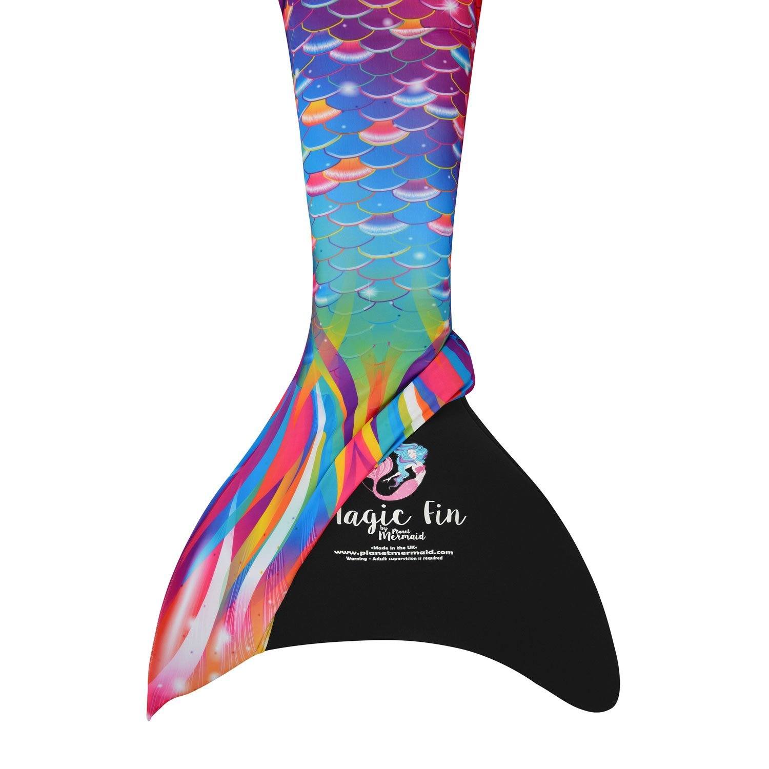 Coral Carnival Mermaid Tail with Magic Fin in Black